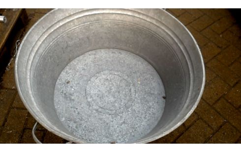 BAÑERA GRANDE METAL GALVANIZADO