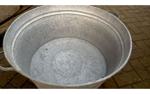 BAÑERA GRANDE METAL GALVANIZADO