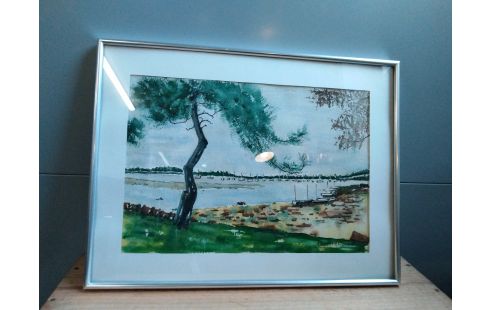 AQUARELLE BORD DE MER