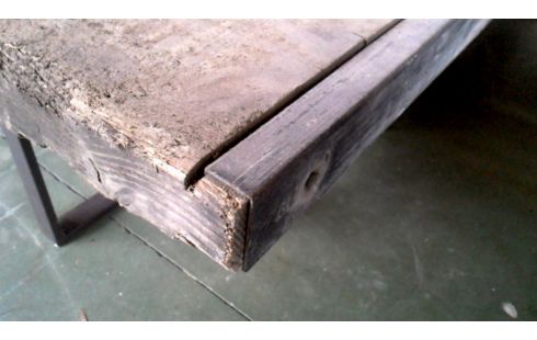 MESA HIERRO MACIZO, , MADERA
