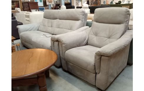 SALON TISSUS 3+1 CAPUCCINO ELECTRIQUE °462