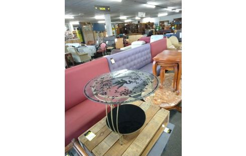 TABLE BASSE VINTAGE DECOR OISEAU