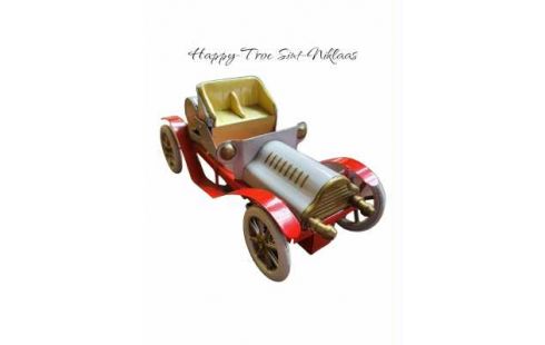 JUGUETE METAL, , COCHE ROJO MECÁNICO