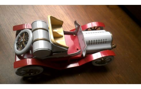 JUGUETE METAL, , COCHE ROJO MECÁNICO