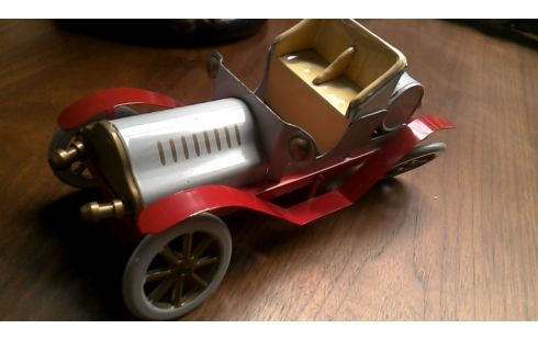 JUGUETE METAL, , COCHE ROJO MECÁNICO