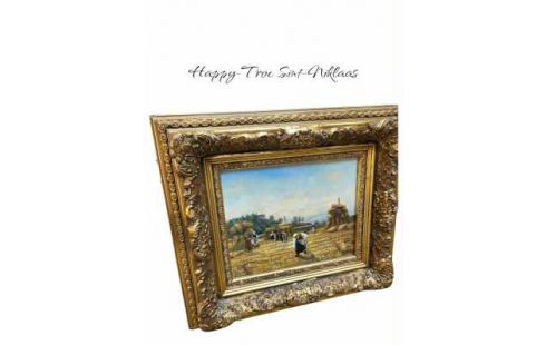 SCHILDERIJ HOOI MIJTEN KADER VERGULD