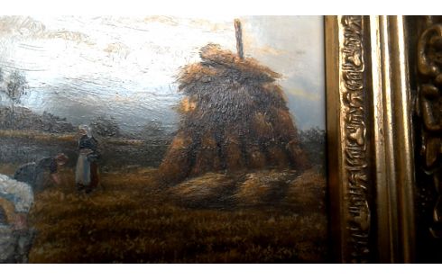 SCHILDERIJ HOOI MIJTEN KADER VERGULD