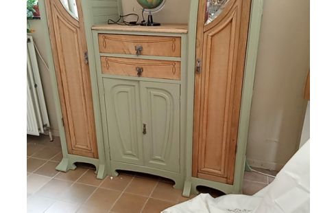 MEUBLE ART NOUVEAU BICOLORE MAGNIFIQUE