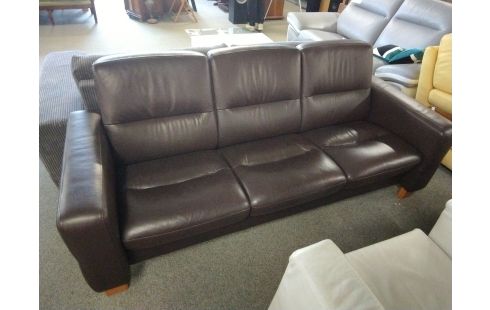 CANAPE 3 PLACES STRESSLESS CUIR