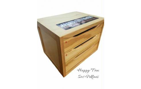 LADEBLOK 3 LADEN KLEIN HOUT