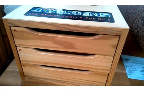 LADEBLOK 3 LADEN KLEIN HOUT