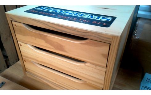 LADEBLOK 3 LADEN KLEIN HOUT