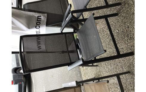 FAUTEUIL DE JARDIN METAL GRIS