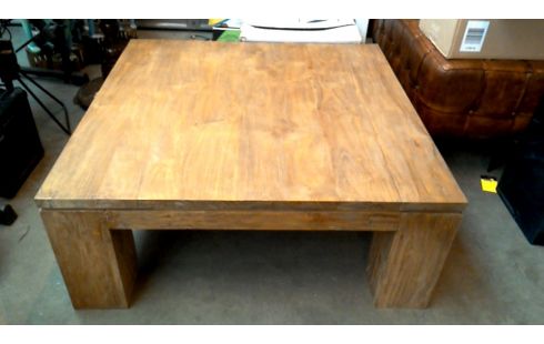 WOHNZIMMERTISCH 1 TEAKHOLZ QUADRATISCH