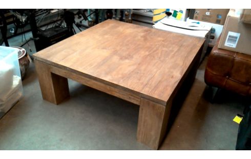 WOHNZIMMERTISCH 1 TEAKHOLZ QUADRATISCH