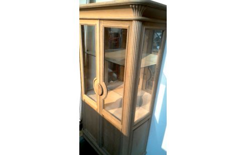 VITRINE SANDFARBEN 2 TÜREN