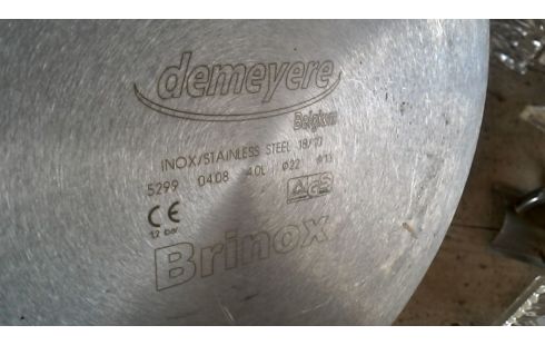 SNELKOOKPAN DEMEYERE BRINOX 22CM