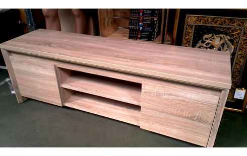 MEUBLE TELE CERUSE 2 PORTES