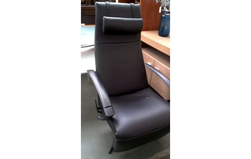 FAUTEUIL RELAX NOIR CUIR