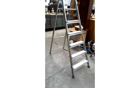 TRAPLADDER GAMMA ALUMINIUM 6 TREDEN
