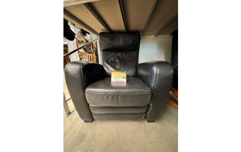 435 FAUTEUIL RELAX ELCTRIQUE CUIR NOIR