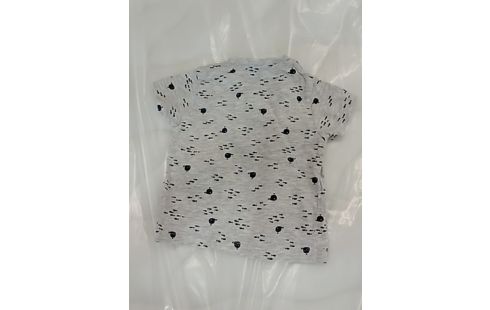 T-SHIRT GRIS AVEC DESSIN BALEINES ET POISSONS- 6MOIS