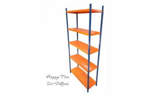 ETAGERE VINTAGE METAL BLEUE ORANGE
