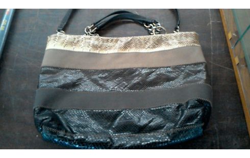 SAC A MAIN MALIPARMI PEAU DE SERPENT