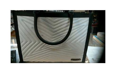 SAC BEIGE ET NOIF MAUBOUSSIN