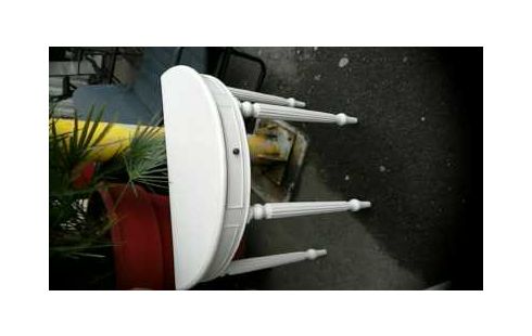 CONSOLE DEMI LUNE BLANCHE