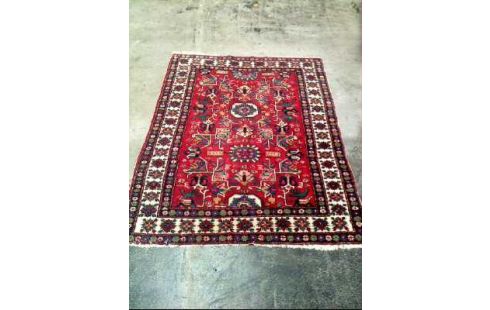 TEPPICH ROT/BLAU/GRÜN FLORAL GEMUSTERT