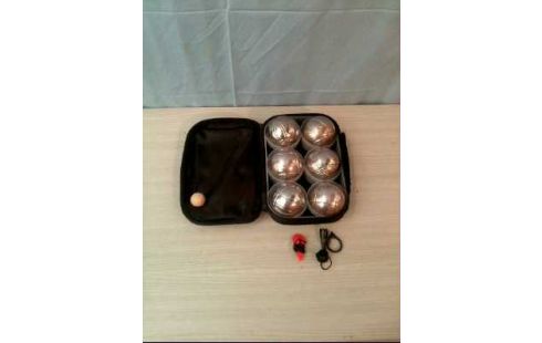 BOCCIA SET 6 KUGELN METALL U. 1 HOLZKUGEL