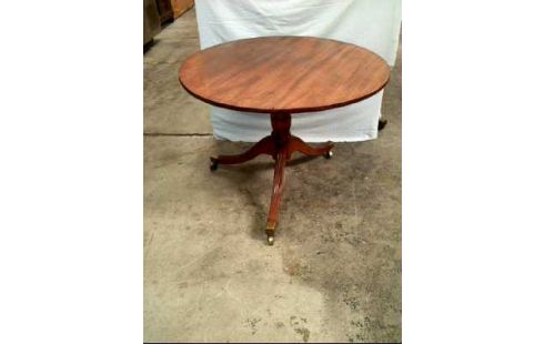 TISCH RUND HOLZ AUF ROLLEN KLAPPBAR