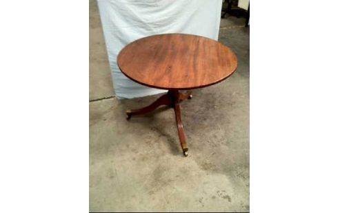 TISCH RUND HOLZ AUF ROLLEN KLAPPBAR