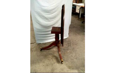 TISCH RUND HOLZ AUF ROLLEN KLAPPBAR