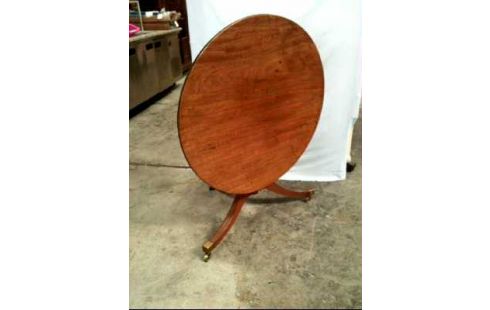 TISCH RUND HOLZ AUF ROLLEN KLAPPBAR