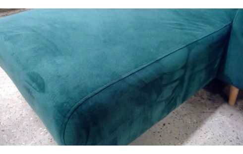 CANAPE D'ANGLE CONVERTIBLE TISSU VERT