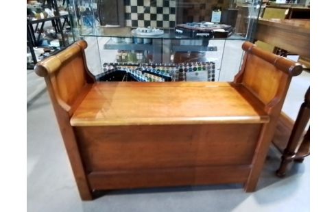 BANC COFFRE MERISIER