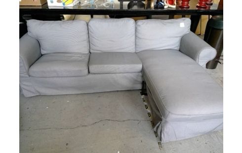 CANAPE D'ANGLE KIVIK GRIS PRATIQUEMENT NEUF