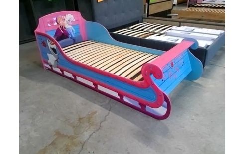 LIT DISNEY TRAINEAU LA REINE DES NEIGES +SOMMIER