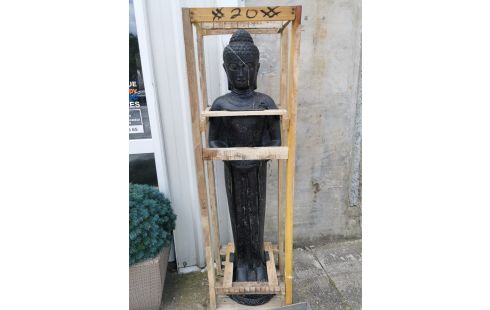 STATUE BOUDBHA DEBOUT POSITION SALUTATION 158 CM