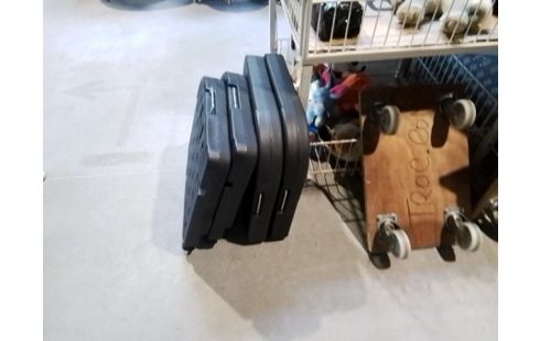 PARASOL DÉPORTÉ OVIALA 2MX3M GRIS + DALLES