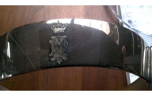 COUPE GLAS MET VERZILVERD HOUDER