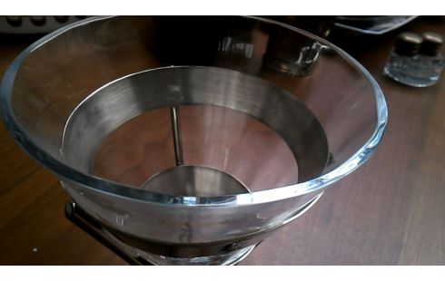 COUPE GLAS MET VERZILVERD HOUDER