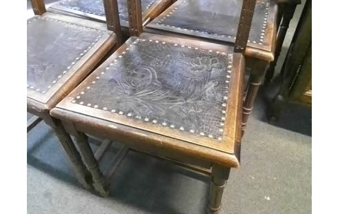 LOT DE 6 CHAISES STYLE HENRI II