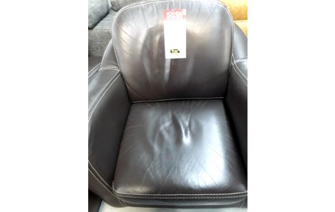 FAUTEUIL CLUB CUIR MARRON L'UNITE .