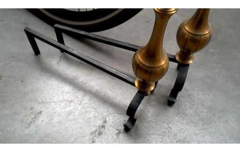 JUEGO DE CHIMENEA HIERRO COBRE