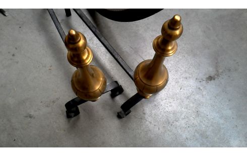 JUEGO DE CHIMENEA HIERRO COBRE