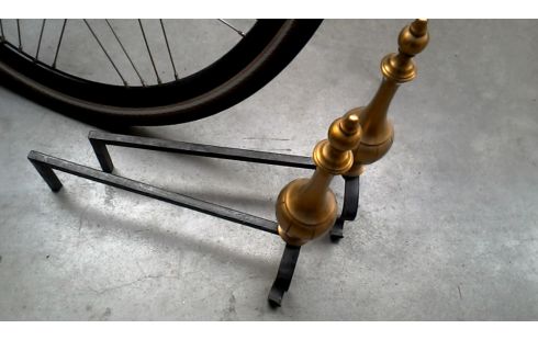 JUEGO DE CHIMENEA HIERRO COBRE