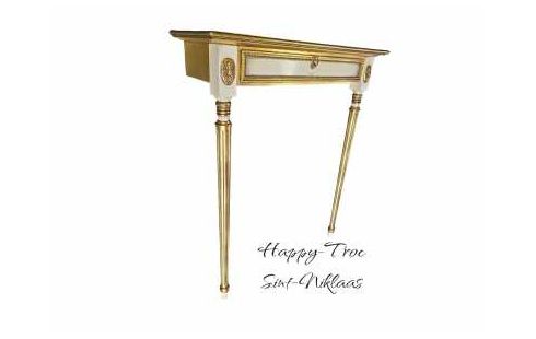 CONSOLA CRUDO OR ESTILO LUIS XIV 1 CAJÓN